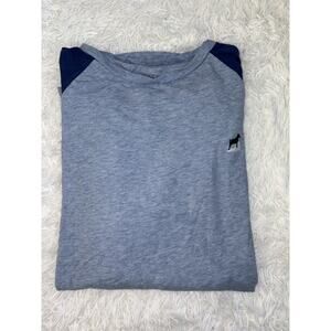 B. Draddy Men’s M Two Tone Blue Long Sleeved Tee. Soft, Comfortable